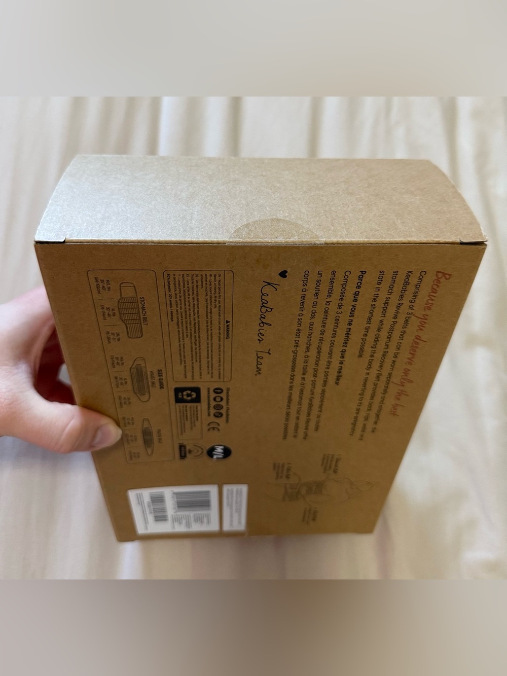 NIB KeaBabies Revive 3-in-1 Postpartum Support Recovery Belt M/L BLACK NEW - Picture 5 of 15